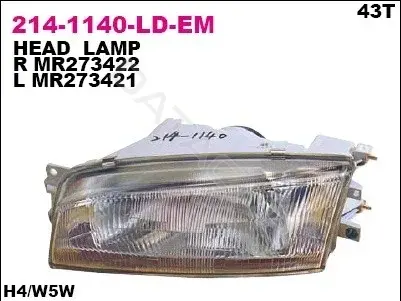 Фары DEPO 214-1140R-LD-EM