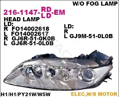 Фары DEPO 216-1147L-LD-EM