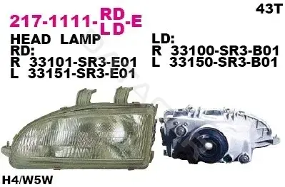 Фары DEPO 217-1111L-LD-E