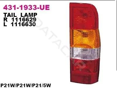 Задние фонари DEPO 431-1933L-UE