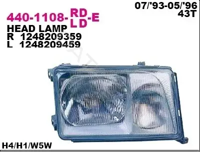 Фары DEPO 440-1108L-LD-E