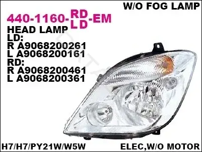 Фары DEPO 440-1160L-LD-EM