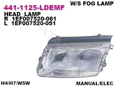 Фары DEPO 441-1125L-LDEMF