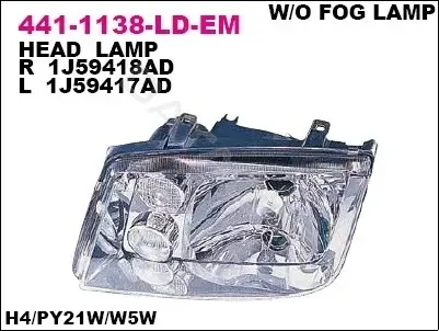 Фары DEPO 441-1138R-LD-EM