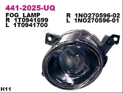 Противотуманные фары DEPO 441-2025L-UQ