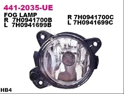 Противотуманные фары DEPO 441-2035R-UE