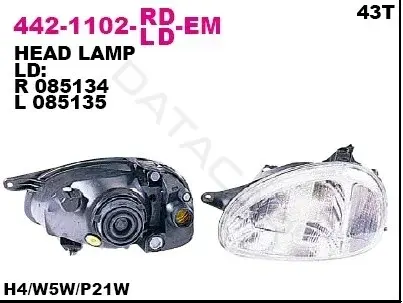 Фары DEPO 442-1102L-LD-EM