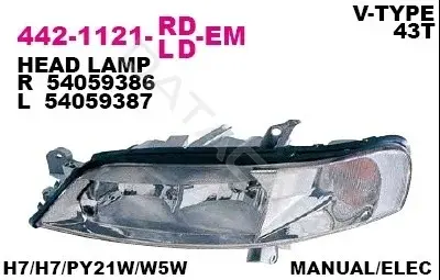 Фары DEPO 442-1121L-LD-EM