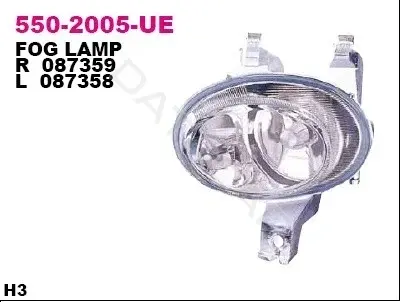 Противотуманные фары DEPO 550-2005L-UE