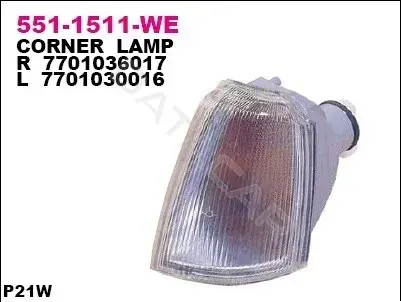 Поворотник DEPO 551-1511L-WE