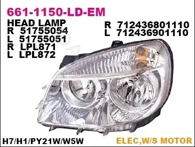 Фары DEPO 661-1150L-LD-EM