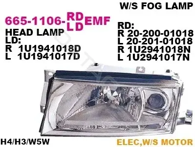 Фары DEPO 665-1106R-LDEMF