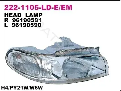 Фары DEPO 222-1105L-LD-EM