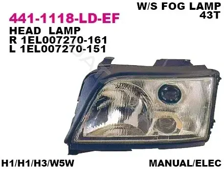 Фары DEPO 441-1118R-LD-EF