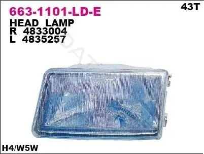 Фары DEPO 663-1101L-LD-E
