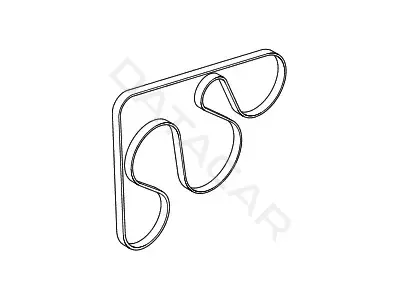 Ремень ручейковый HYUNDAI/KIA/MOBIS 252122B720