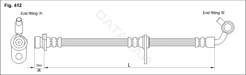 Тормозные шланги K&K FT1079
