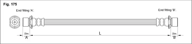 Тормозные шланги K&K FT1425