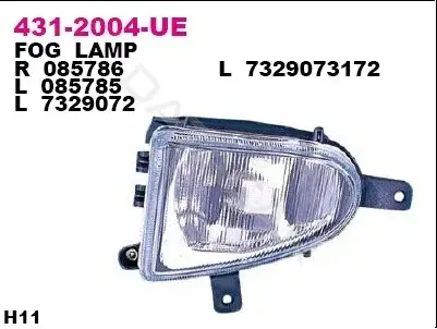 Противотуманные фары DEPO 431-2004L-UE