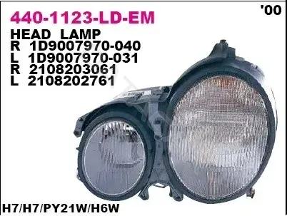 Фары DEPO 440-1123L-LD-EM