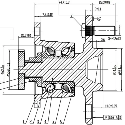 Ступица колеса ZIKMAR Z89871R