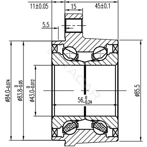 Ступица колеса ZIKMAR Z89878R