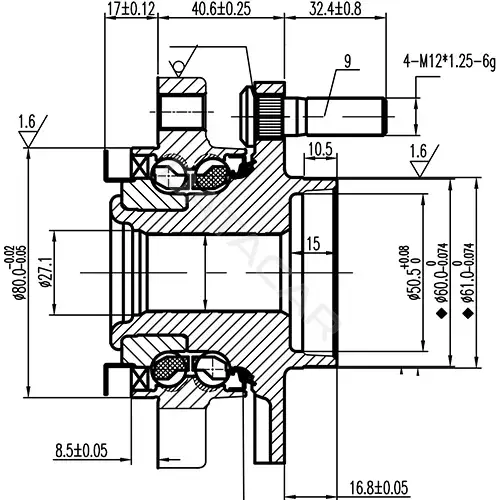 Ступица колеса ZIKMAR Z89901R