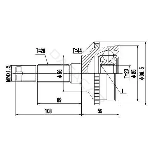 Шрус ZIKMAR Z87258R