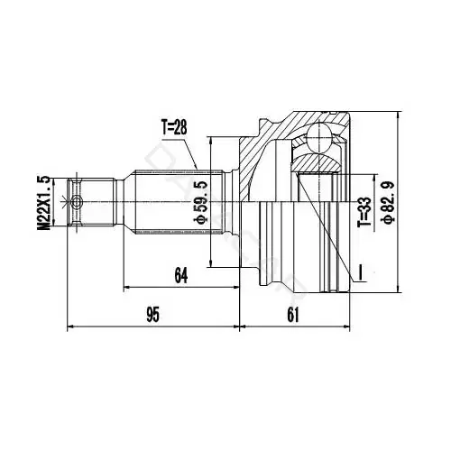 Шрус ZIKMAR Z87202R