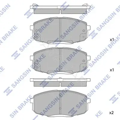 Тормозные колодки Hi-Q SP1240