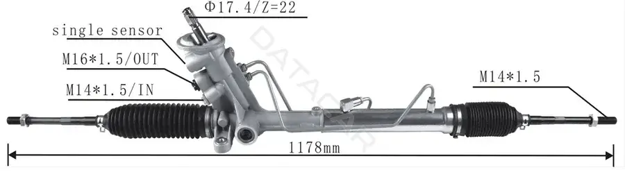 Рулевая рейка M-TEX MTRR10018