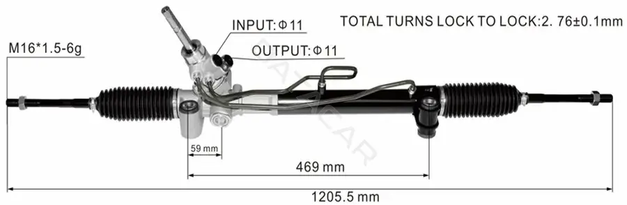 Рулевая рейка M-TEX MTRR10032