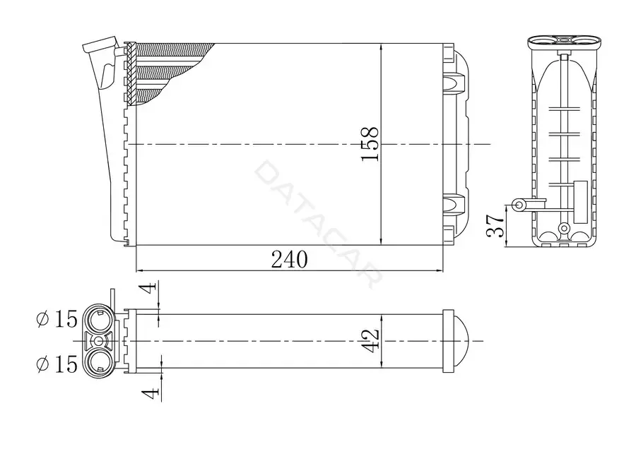 Радиатор печки M-TEX MTR54238