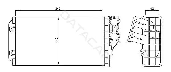 Радиатор печки M-TEX MTR54251