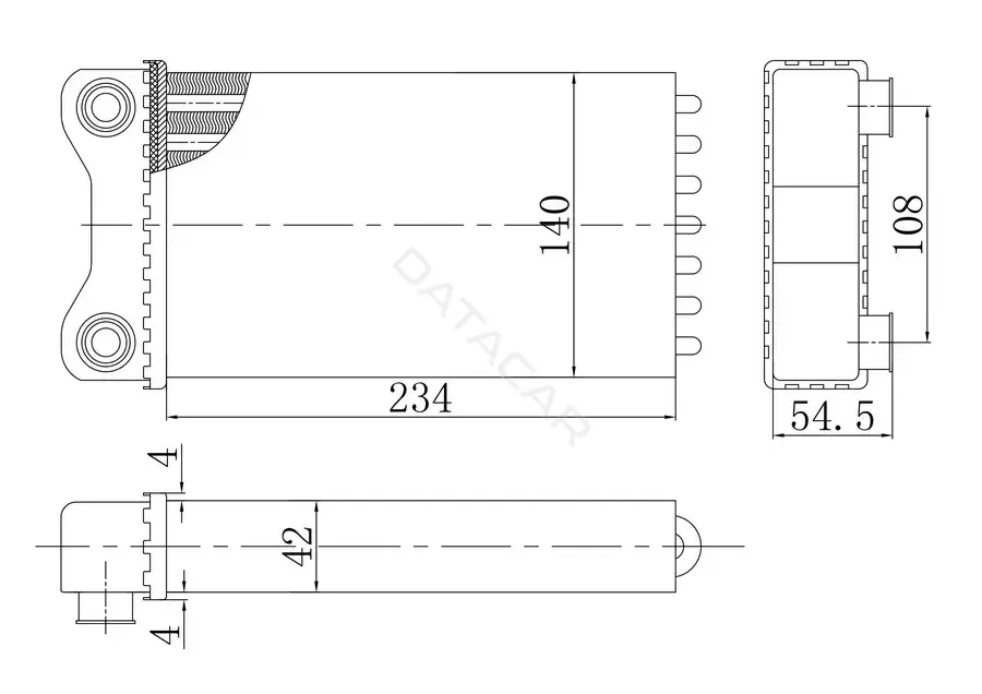 Радиатор печки M-TEX MTR54252