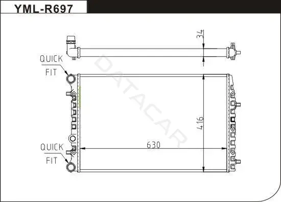 Радиатор охлаждения M-TEX MTR50542