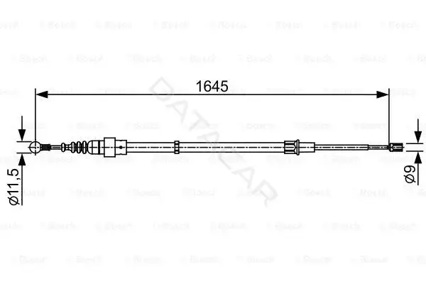 Трос ручника BOSCH 1987482451