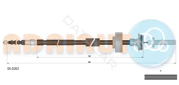 Трос ручника ADRIAUTO 05.0263