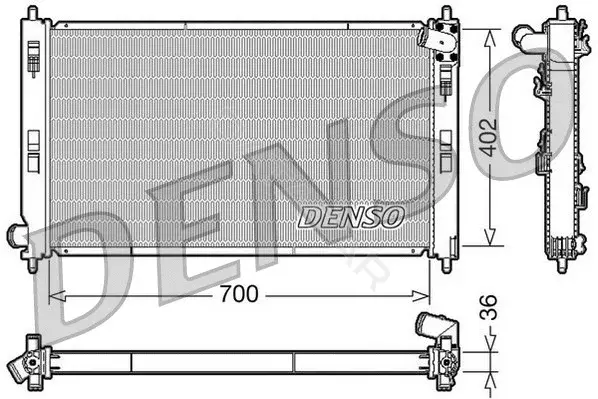Радиатор охлаждения DENSO DRM45029