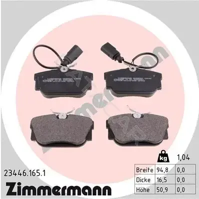 Тормозные колодки ZIMMERMANN 23446.165.1