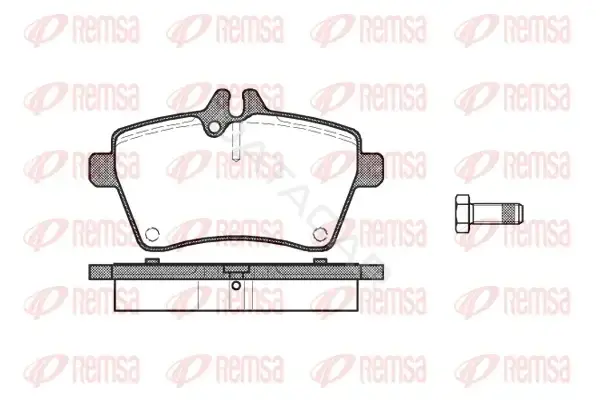 Тормозные колодки REMSA 1144.00
