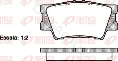 Тормозные колодки REMSA 1231.00