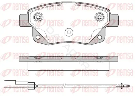 Тормозные колодки REMSA 1252.01