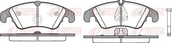 Тормозные колодки REMSA 1304.10
