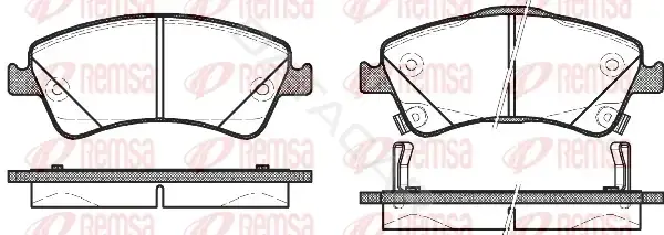 Тормозные колодки REMSA 1341.12