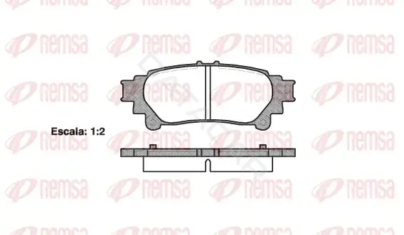 Тормозные колодки REMSA 1395.00