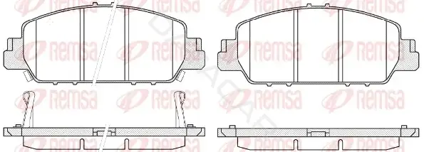 Тормозные колодки REMSA 1548.02