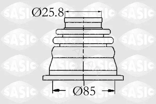 Пыльник шруса SASIC 4003408