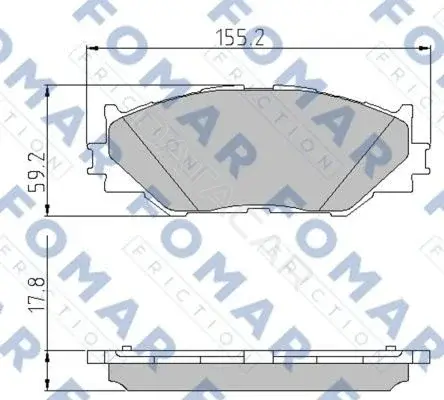Тормозные колодки FOMAR FO892381