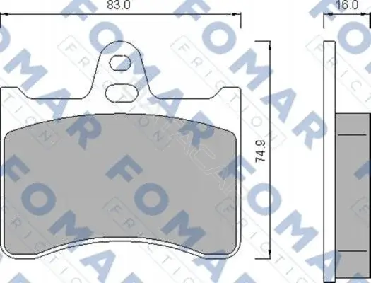 Тормозные колодки FOMAR 51424981